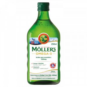 Pharm'up - M&ouml;ller's Omega-3 - Huile De Foie De Morue Sans Ar&ocirc;me, 250ml - Tonus & Vitalit&eacute;