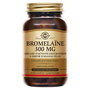 Solgar - Brom&eacute;la&iuml;ne 300mg, 60 G&eacute;lules - Compl&eacute;ments Alimentaires
