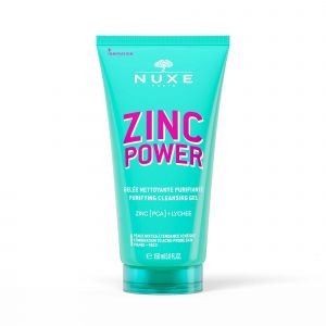 Nuxe - Zinc Power - Gel&eacute;e Nettoyante Purifiante - Visage - Peaux Mixtes &Agrave; Tendance Acn&eacute;ique, 150ml - Nettoyant Anti-imperfections
