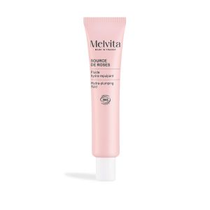 Melvita - Source De Roses - Fluide Hydra-repulpant Bio, 40ml - Cr&egrave;me De Jour Anti-&acirc;ge