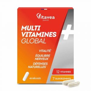 Vitavea - Multivitamines Global - Vitalit&eacute;, 45 G&eacute;lules - Tonus & Vitalit&eacute;