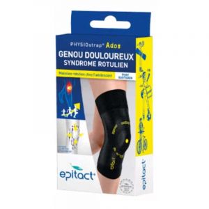 Epitact - Physiostrap Ados - Genouill&egrave;re Genou Douloureux Syndrome Rotulien - Taille S, 1 Unit&eacute; - Piluliers, Accessoires & Produits Divers