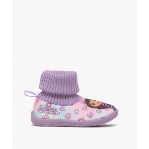 Chaussons fille boots à col chaussette - Gabby's Dollhouse - 27 - violet standard - GABBY