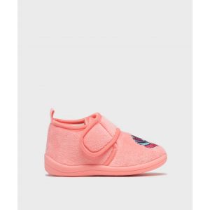 Chaussons fermeture scratch avec motif licorne b&eacute;b&eacute; fille - 23 - rose clair - GEMO