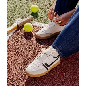 Baskets basses look r&eacute;tro &agrave; lacets femme - Ellesse - 36 - blanc standard - ELLESSE