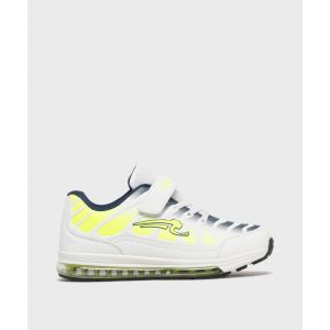 Baskets &agrave; scratch avec tige color&eacute;e gar&ccedil;on - Airness - 33 - blanc standard - AIRNESS