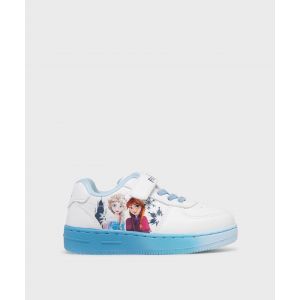 Baskets &agrave; scratch avec motif Reine des Neiges fille - Disney - 23 - blanc standard - REINE DES NEIGE