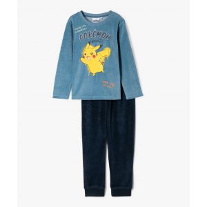 Pyjama en velours bicolore avec motif Pikachu garçon - Pokemon - POKEMON