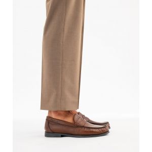 Mocassins en cuir homme - Pierre Cardin Diffusion - 44 - marron - PIERRE CARDIN CONFORT