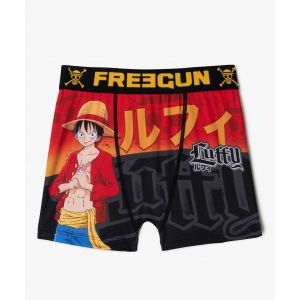 Boxer en microfibre motif One Piece garçon - Freegun - 12/14A - multicolore - FREEGUN