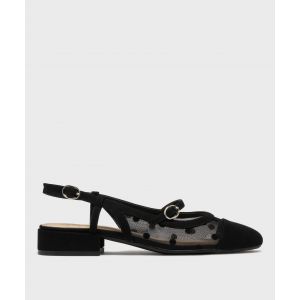 Escarpins sling-back en résille à talon plat femme - Follow Me - FOLLOW ME