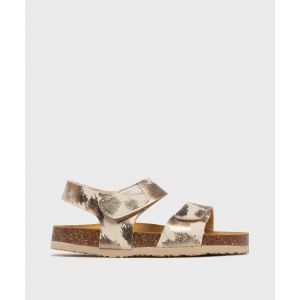 Sandales &agrave; scratch et semelle int&eacute;rieure cuir fille - Lovely Wings - 30 - dore - LOVELY WINGS