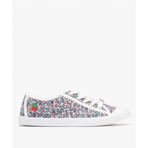 Tennis en toile à semelle fine et bout couvert femme - Le Temps des Cerises - 36 - multicolore - SHOES BY LTDC