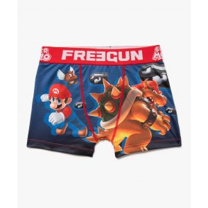 Boxer en microfibre motif Mario garçon - Freegun x Super Mario - 14/16A - multicolore - FREEGUN