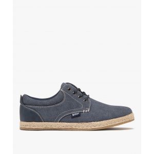 Baskets en toile tige basse avec semelle de corde homme - Lee Cooper - 44 - denim - LEE COOPER