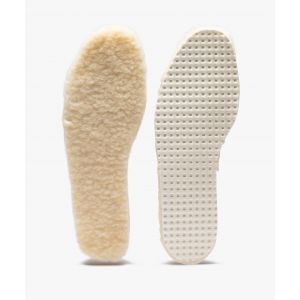 Semelles en laine épaisses et moelleuses - Baranne - 44/45 - blanc standard - BARANNE