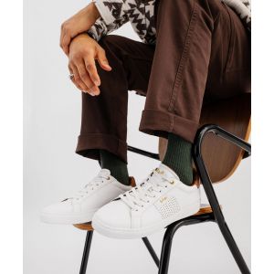 Baskets basses &agrave; lacets avec semelle contrastante homme - Lee Cooper - LEE COOPER