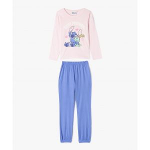 Pyjama bicolore avec motif Stitch fille - Disney - LILO & STITCH