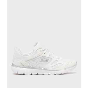 Baskets basses running en mesh avec semelle à mémoire de forme femme - Skechers - 41 - blanc - SKECHERS