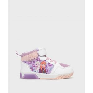 Baskets montantes avec motif Reine des Neiges fille - Disney - 26 - violet clair - REINE DES NEIGE
