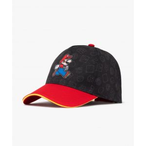 Casquette bicolore avec motif garçon - Super Mario - 52 - noir - MARIO