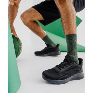 Baskets de running l&eacute;g&egrave;res en mesh homme - 5 Miles - 41 - noir vif - 5 MILES