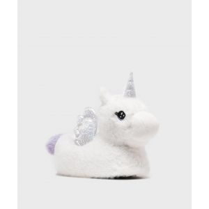 Chaussons 3D en forme de licorne avec paillettes fille - 34/35 - blanc - GEMO