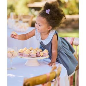 Robe r&eacute;versible avec col Claudine b&eacute;b&eacute; fille - GEMO