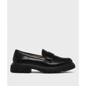 Mocassins chunky à épaisse semelle crantée et bout amande femme - 5 MILES - 37 - noir standard - 5 MILES