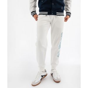 Pantalon de jogging avec inscriptions velours homme - Camps United - S - blanc standard - GEMO