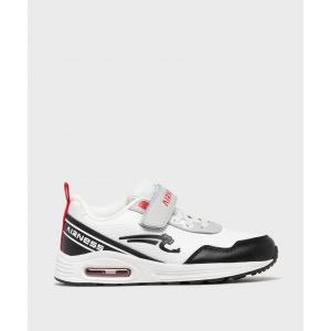 Baskets &agrave; scratch bicolores avec semelle &agrave; bulle d&rsquo;air gar&ccedil;on - Airness - 35 - blanc standard - AIRNESS