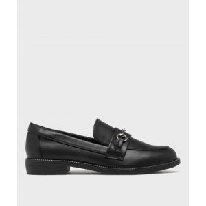 Mocassins avec bride métallique et clous sur la semelle femme - Valentina Baldano - 38 - noir vif - VALENTINA BALDA