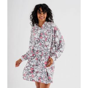 Chemise de nuit à capuche en velours motif Les Aristochats femme - Disney - S/M - rose standard - DISNEY