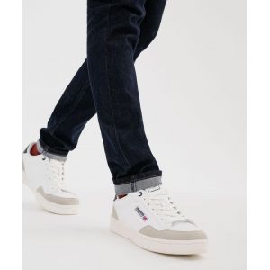 Baskets basses à lacets au look urbain tendance homme - Lee Cooper - 46 - blanc standard - LEE COOPER
