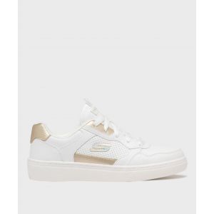 Baskets basses en matière vegan et semelle à mémoire de forme femme - Skechers - 36 - blanc - SKECHERS
