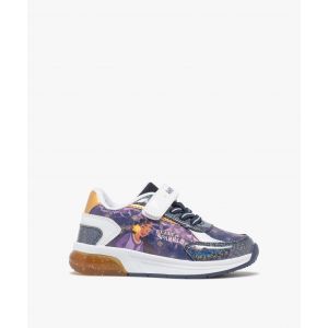 Baskets basses imprimées à semelle lumineuse fille - Disney Wish - 27 - violet standard - WISH