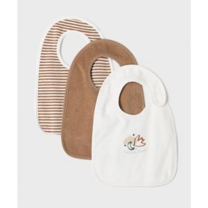Bavoirs en éponge grand format bébé (lot de 3) - GEMO
