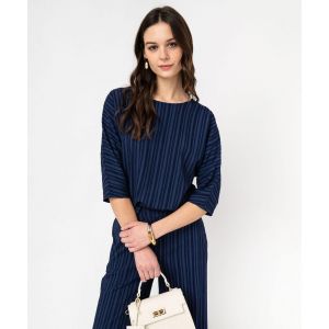 Blouse rayée à manches chauve-souris femme - GEMO