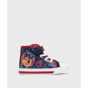 Baskets montantes imprimées à semelle lumineuse garçon - Pat'Patrouille - 29 - marine - PAT PATROUILLE