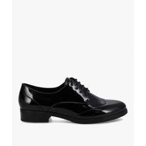 Derbies femme à talon plat et dessus fantaisie - 39 - noir standard - VALENTINA BALDA