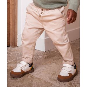 Baskets basses fermeture scratch bébé garçon - 5 Miles - 22 - blanc - 5 MILES