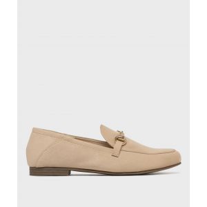 Mocassin en su&eacute;dine avec bijou femme - Valentina Baldano - 38 - beige clair - VALENTINA BALDA