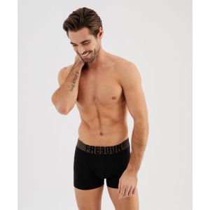 Boxer extra doux avec ceinture fantaisie homme - Freegun - XXL - noir standard - FREEGUN