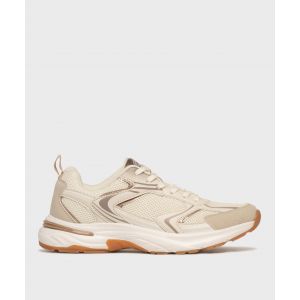Chaussures de running l&eacute;g&egrave;res en mesh femme - 5 Miles - 39 - beige - 5 MILES