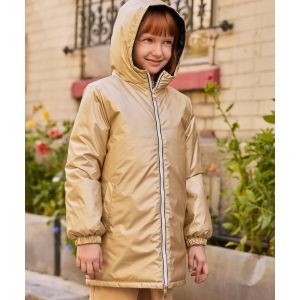 Manteau imperm&eacute;able &agrave; capuche r&eacute;versible fille - LuluCastagnette - 12A - marine - LULUCASTAGNETTE