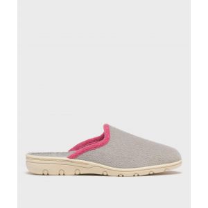 Chaussons mules en éponge femme - 40 - gris - GEMO