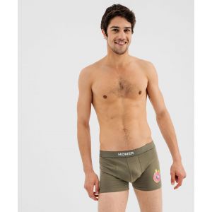 Boxer en coton stretch imprimé homme - The Simpsons (lot de 2) - S - vert standard - SIMPSONS