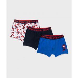 Boxer en coton stretch imprimé garoon - Pokémon (lot de 3) - 6/8A - multicolore - SPIDEY