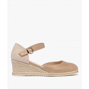 Sandale avec talon compensé en corde femme - Valentina Baldano - GEMO