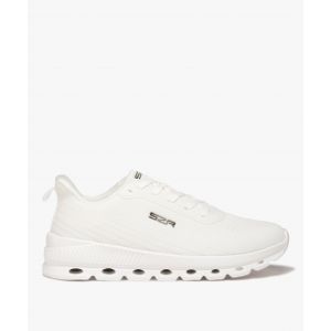 Baskets homme unies en mesh à semelle ajourée - Slazenger - 43 - blanc standard - SLAZENGER